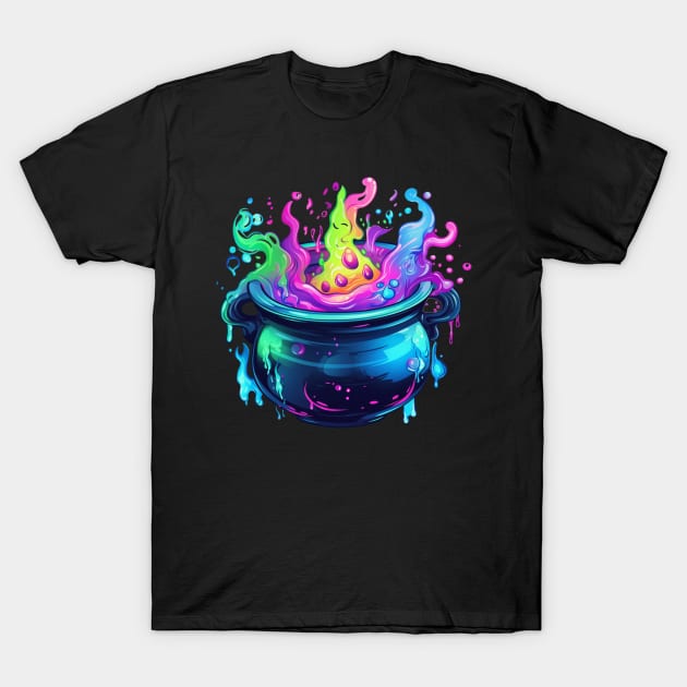 Witches Brew Cauldron T-Shirt by Nightarcade